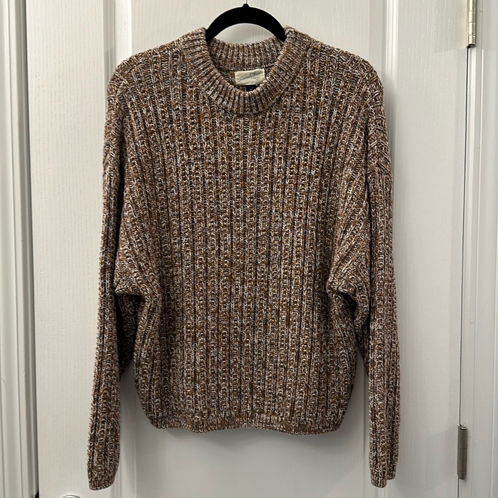 Universal Thread size XL Chunky Weight Sweater tan/burnt orange/brown EUC